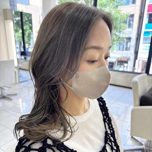 snsで流行りの赤みを抑えた透明感カラー♪|CHIC 大宮西口