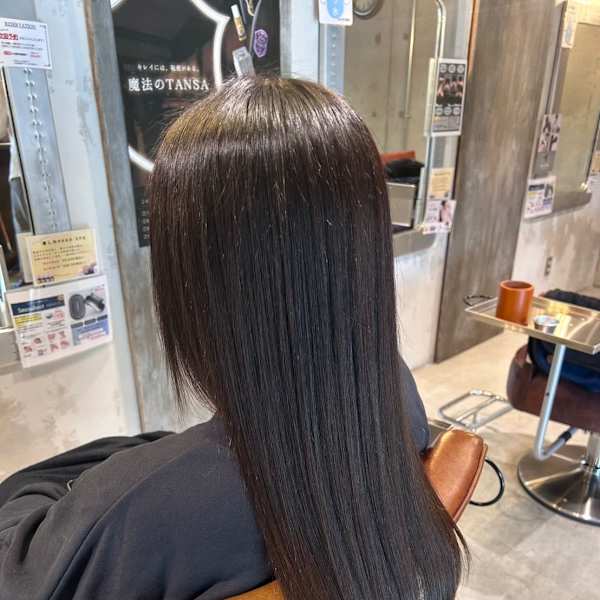 髪質改善ストレート☆当店のシルキーストレートはナチュラルで絹のような仕上がり☆【真法院/桃谷】|SANKARI 真法院店