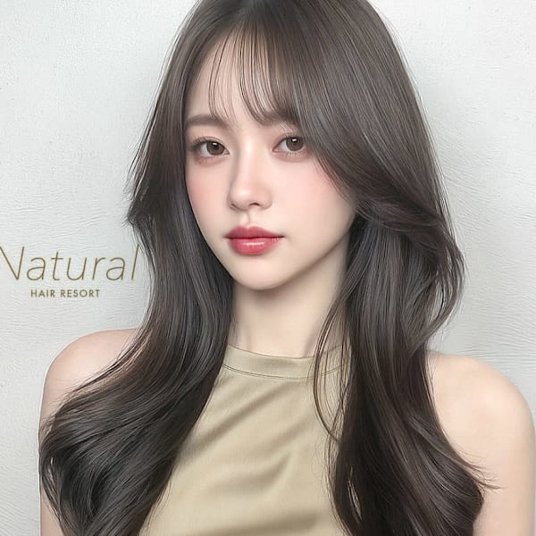 ★トレンド★オーガニック艶カラー+カット+トリートメント¥9350|【全席半個室サロン】Natural 仙台西口店