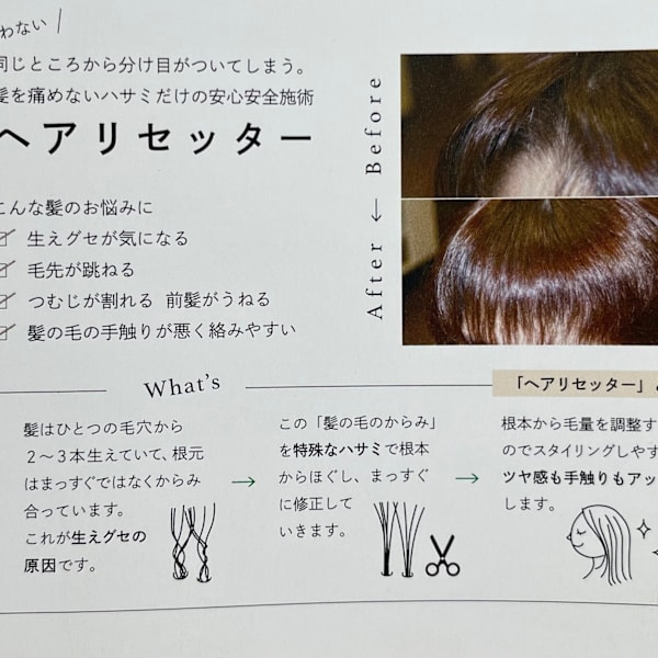 長年の髪の癖にアプローチ|Boasorte