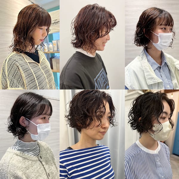 毎日楽で可愛くいれる♪再現性◎[ハーブSpa付]カット+オーガ二ックパーマ+Tr ￥9500|F.hair & relaxation
