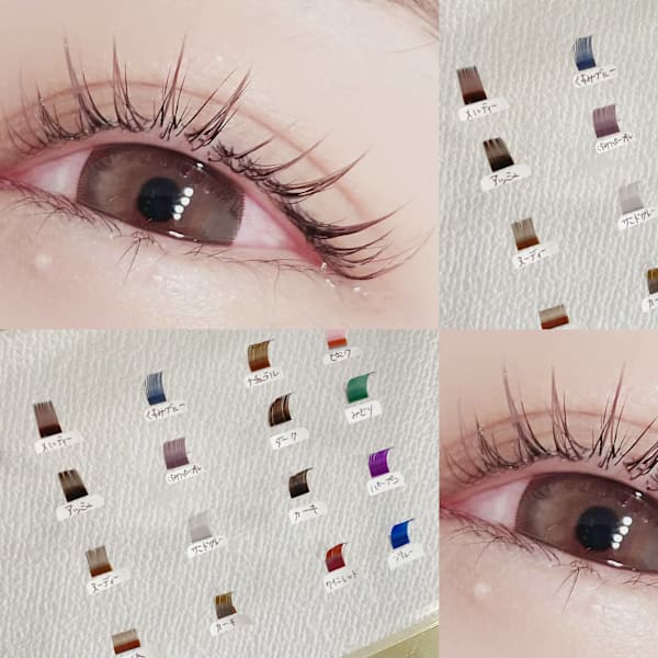 「抜け感×透明感◎17色から選べるカラーエクステ」|RIJU リジュ渋谷マツエク/パリジェンヌ/アイブロウ/眉毛