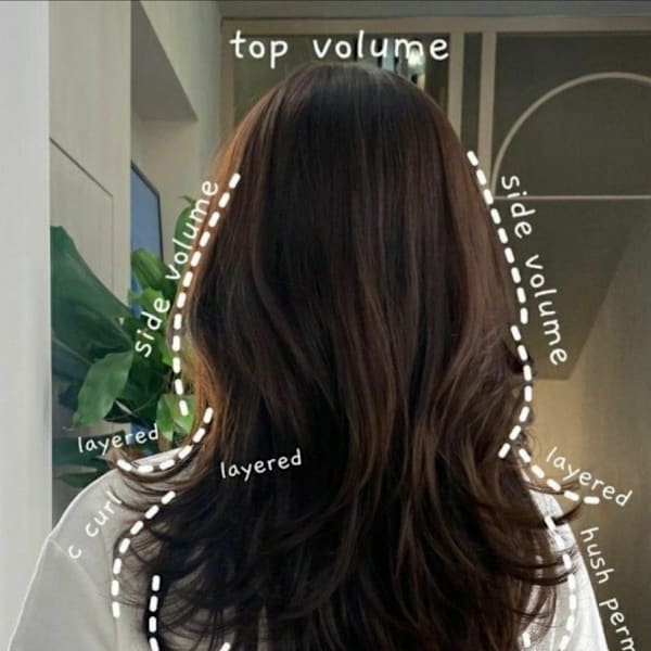 【最新韓国スタイルお任せください】ヨシンモリパーマ+カット+TR¥14,300|HANBI美容室