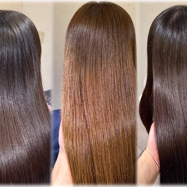 縮毛矯正、ストレートが得意なサロン|Maelle 元町