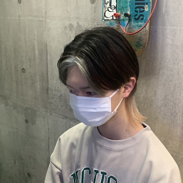 ブリーチ毛でも大丈夫!ダメージレスな縮毛矯正で、憧れのサラツヤ髪を実現。|Re.(by INK.) 渋谷 ハイトーン/ウルフカット/デザインカラー/髪質改善