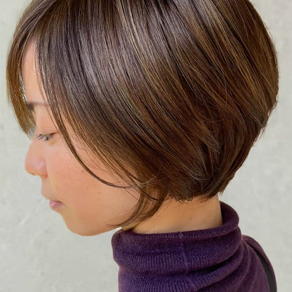 髪質改善だけではない!!カット技術の高さも人気の秘訣♪あなたに似合う「小顔カット」をご提供致します。|Pap's de coiffeur 甲東園店