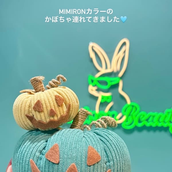 淡いブルーとホワイトの秋色で、サロンに小さな癒しを。|Mimiron Beauty