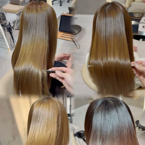 ブリーチ毛もOK！仙台で人気の酸性ストレートで艶髪へ|ANFINI【アンフィニー】