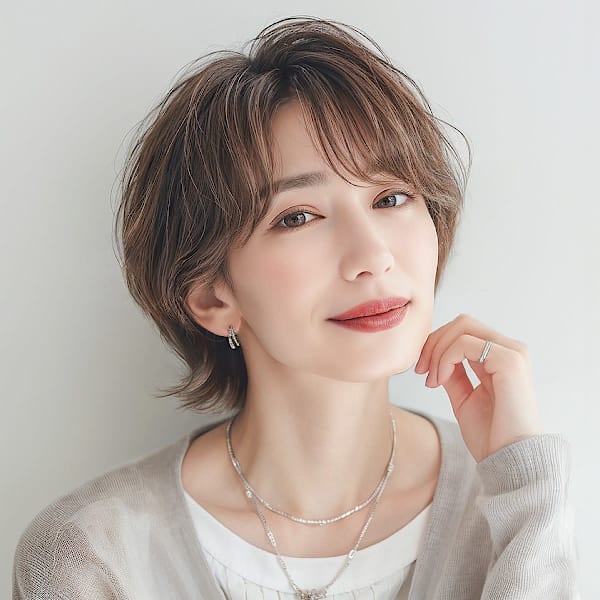 【脱白髪染め】白髪染めを使わない白髪ぼかしカラーで根元が伸びても気にならない透明感のあるカラーに！|【全席半個室】 aini 天王寺アポロ店 【アイニ】