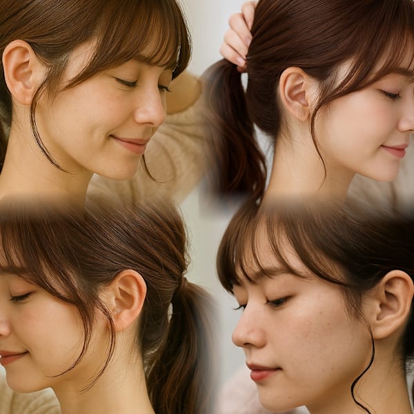 【顔周りの似合わせカット】顔型・骨格・髪質・クセを見極めた顔周りのレイヤーカットでお色気ヘア☆|SHICUNE