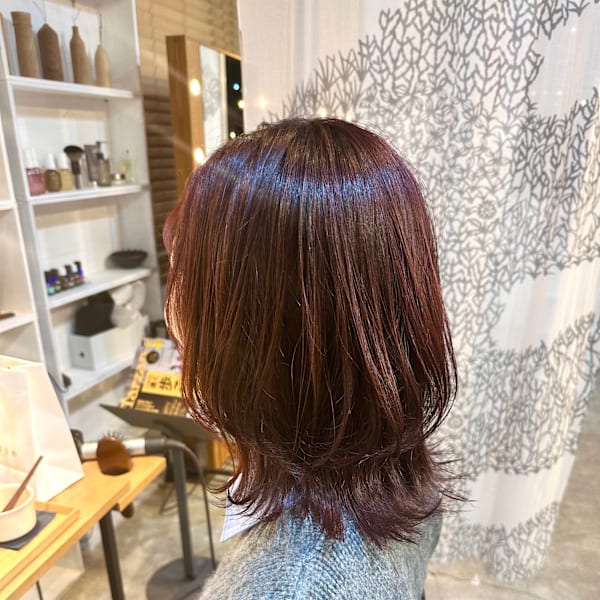 オーガニックアロマカラーでツヤツヤに！|COMMON hair design【コモン ヘアー デザイン】