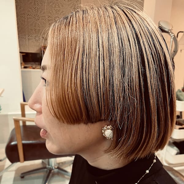 ジェルカラーでツヤ・質感を楽しむ　ダメージが少なくお髪に優しいカラー|kii.hair&spaきぃ