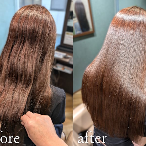 【高濃度水素ケアカラー＋オーダーメイド髪質改善トリートメント】施術工程|【縮毛矯正・髪質改善専門店】I・STYLE premiumアルパーク店