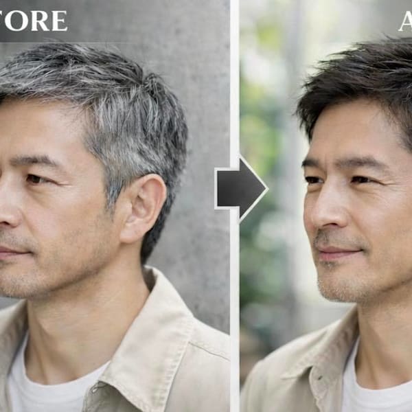 理容室の人気メニュー白髪ぼかし|hair&relax LINK