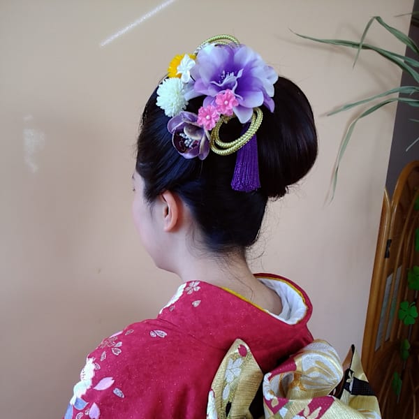2027年成人式着付け ヘアセット早割り|BeautyサロンKOKORO