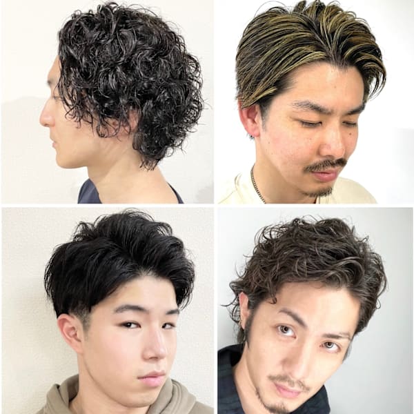 【メンズ必見その1　イメチェンコース】メンズカット＋コスメパーマ＋眉カット¥8800|Beauty Salon JYACK