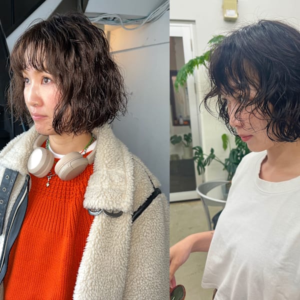 質感を大切に、ダメージを抑えた理想のパーマデザイン。|BOW