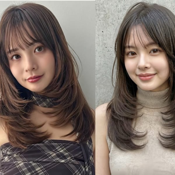 【扱いやすさ抜群】レイヤーカット×縮毛矯正でストレートも巻き髪も自在に決まる髪質改善メニュー|Hue表参道【レイヤーカット/カラー/髪質改善トリートメント/ボブ/顔周り/前髪カット】