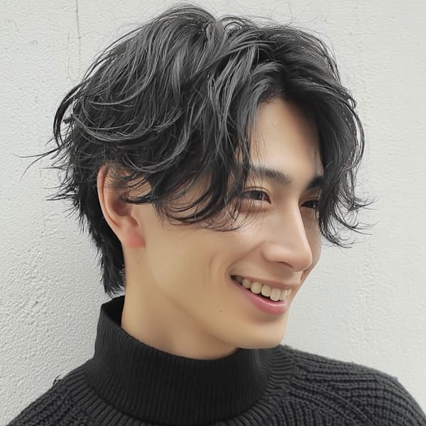 【新規☆MENSプラン3】カット+パーマ+クイッククレンジングスパ|Euphoria+n 池袋　サンシャイン通り店