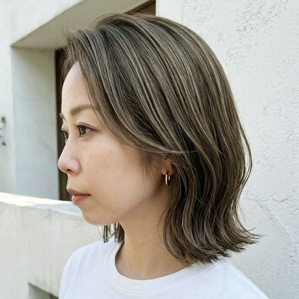 《透明感》艶髪カラー★★髪質やなりたいカラーに合わせてご提案！キレイに可愛く★カラーチェンジ！|horte +n