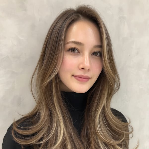 大人気★白髪ぼかしハイライトでおしゃれなデザインカラーが楽しめます♪明るい白髪染めに♪池袋/池袋東口|prize Iris 池袋【プライズ アイリス】池袋駅東口店