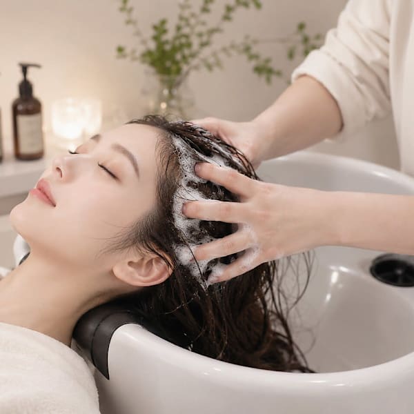 ☆NEW☆カット+オーガニッククイックヘッドスパ(5分) ¥6600|【全席半個室サロン】Natural 新宿店 髪質改善＆ヘッドスパ