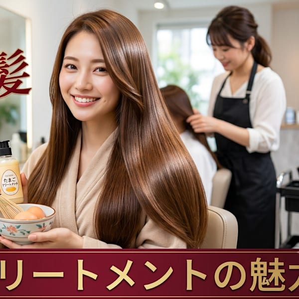 乾燥・うねり改善！潤い続く艶髪へ導く「たまごトリートメント」|美容室be done