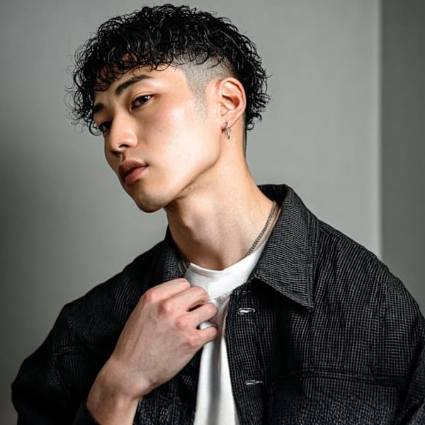 ≪立体感≫Men'sカット+特殊パーマ￥10450◇話題のツイスト/スパイラル。セットも簡単【大通】|Men's Salon bloc