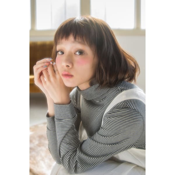 保湿成分配合★オーガニックカラー+カット+内部補修トリートメント ¥8900