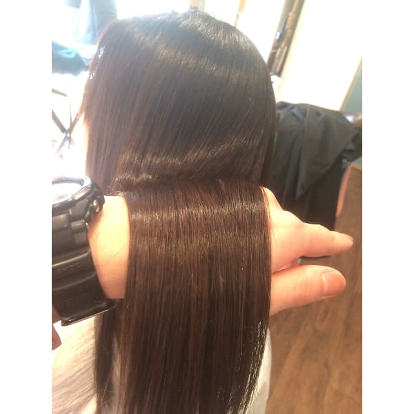 デザインカット+アミノカラー+髪質改善矯正