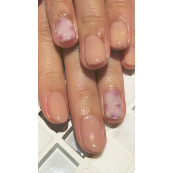 指脱毛付★ワンカラー＋ニュアンスアート2本【オフ込】丁寧ケア付き◎ 回数：1回