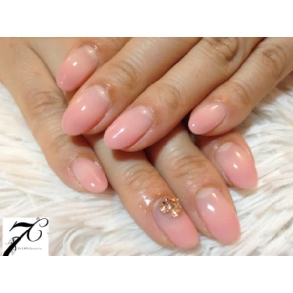 フレンチ、カラーグラデーション ￥5,250