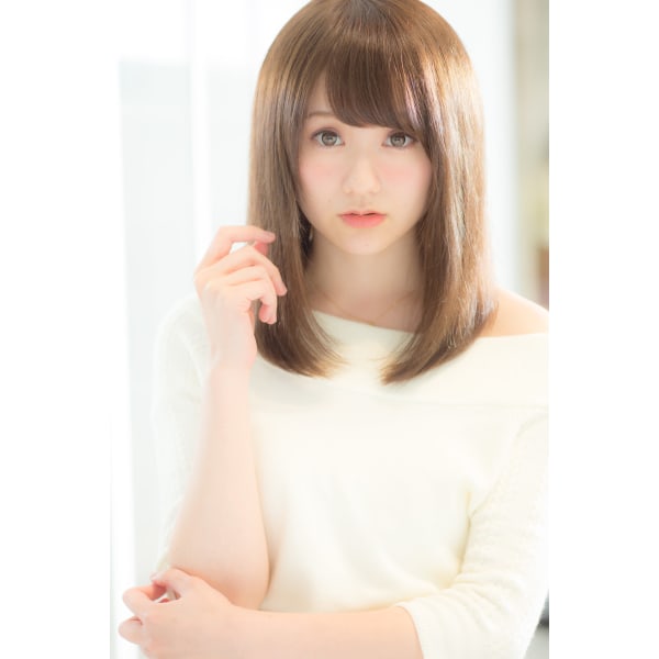 【平日11:00~16:00限定】カット+ナチュラルストレート+艶トリートメント
