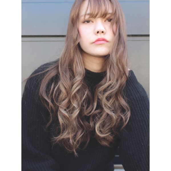 《平日11~17時限定☆フルコ-ス》外国人風デジタルパーマ+カラー+カット+トリートメント
