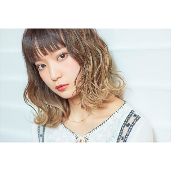 《平日限定》【人気NO.1メニュー】似合わせ小顔カット＋透明感カラー＋3stepトリートメント