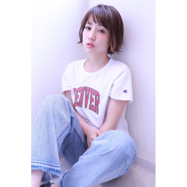 ☆小顔に見せる☆ 似合わせカット+前髪ストレート ¥6600