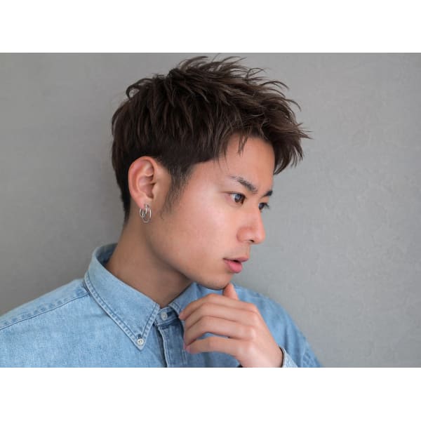 【NET限定♪men’sクーポン】men’sカット（頭皮クレンジングシャンプー込み）＋眉カット