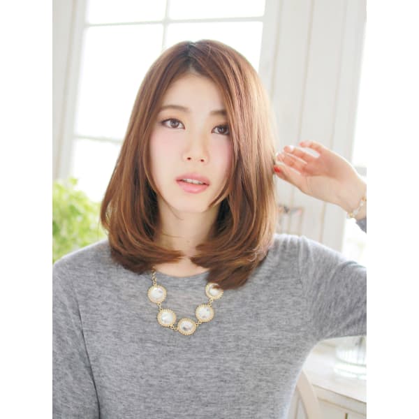 カット+リタッチ艶カラー+ケアTr+スパ【¥7700】