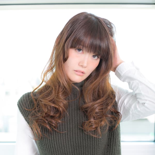 【カラー】 カット+カラー+（全体染め）+トリートメント