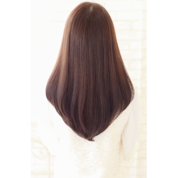 【ダメージレス】コスメ縮毛矯正＋カット＋ツヤ髪トリートメント＋炭酸シャンプー￥18700