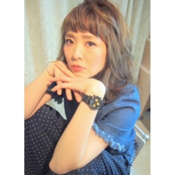 ≪平日限定≫【リタッチカラー】＋【カット】＋【ハホニコトリートメント】