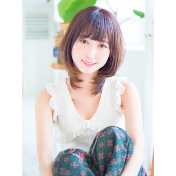 <人気No1メニュー>カット+フルカラー+ハホニコトリートメント¥7,100