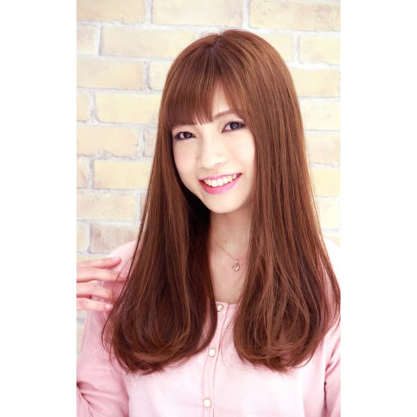 縮毛矯正とカラーを同時に★癖毛改善カラー+カット+iButter ¥36300→¥28600