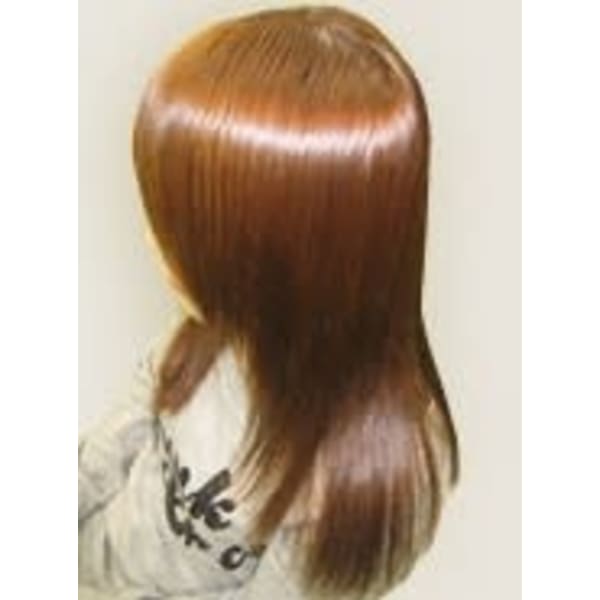 【当店人気!美髪のヘアケアコースで天使の輪!!】縮毛矯正+カラー+ザクロシードTr