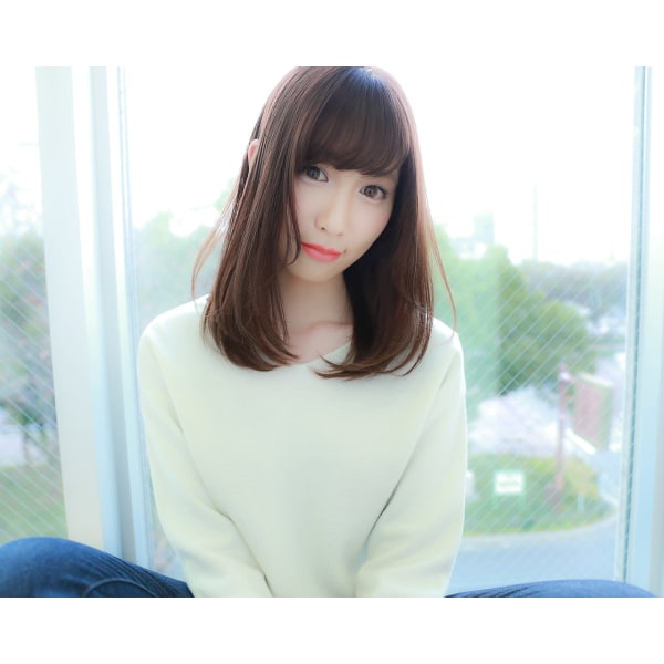 【湿気対策に☆】前髪ポイント縮毛矯正+カット+ケアスパ付き ¥10800