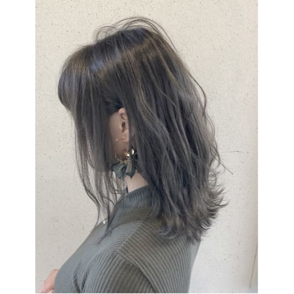 《色落ちまで可愛い☆大人の外国人風カラー》 カット＋カラー＋炭酸泉＋プラチナトリートメント 