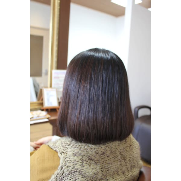 【極上な質感の縮毛矯正】ダメージ予防縮毛矯正＆カット＆Lsuiトリートメント