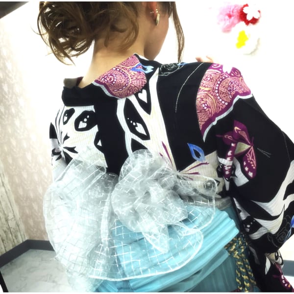 【苦しくなくて崩れない♪と評判!綺麗に差が出る♪】浴衣着付け