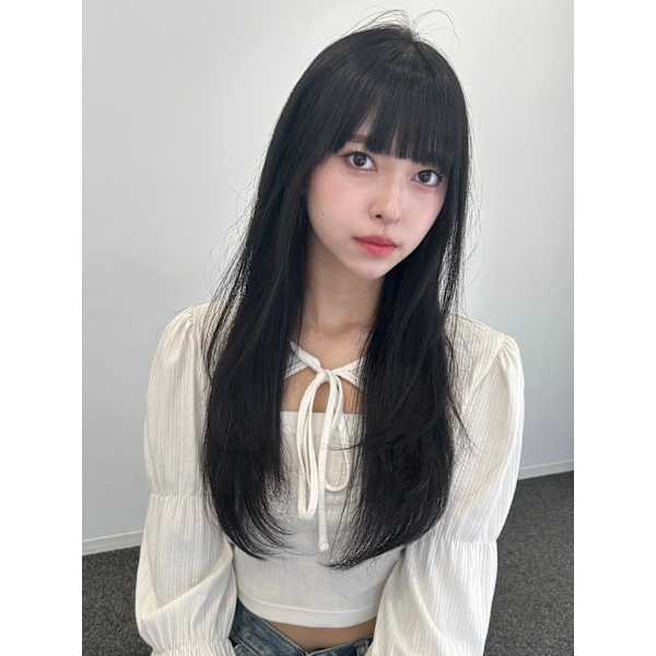 【感動の柔らかさ⭐︎ナチュラル髪質改善♪】ナチュラルストレート+カット