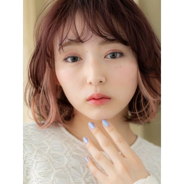 後日【1,097円】相当ポイントバック/【平日限定】顔回りカラ-(インナ-カラ-もOK)+カット